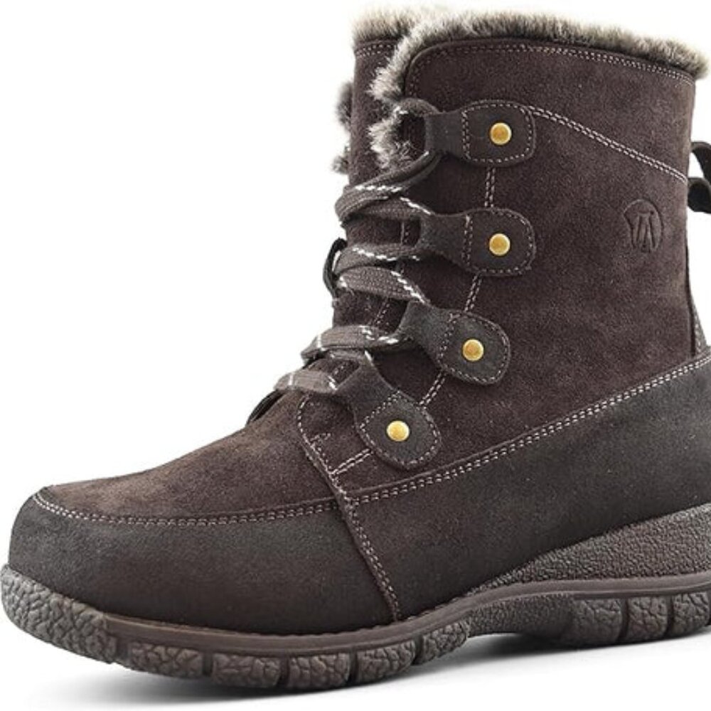 Comfy Moda Women's Waterproof Wool Lined Winter Boots Maya